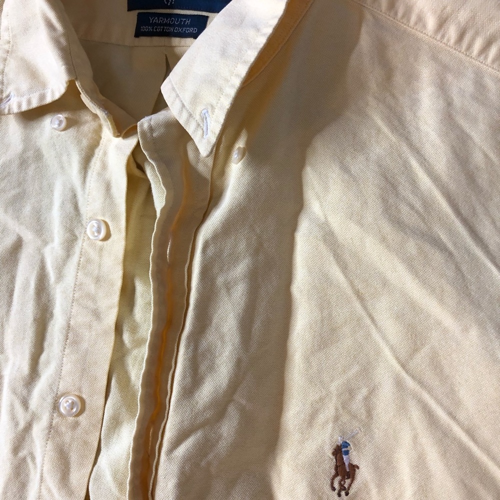 Men’s Yellow Ralph Lauren Button Down Shirt
